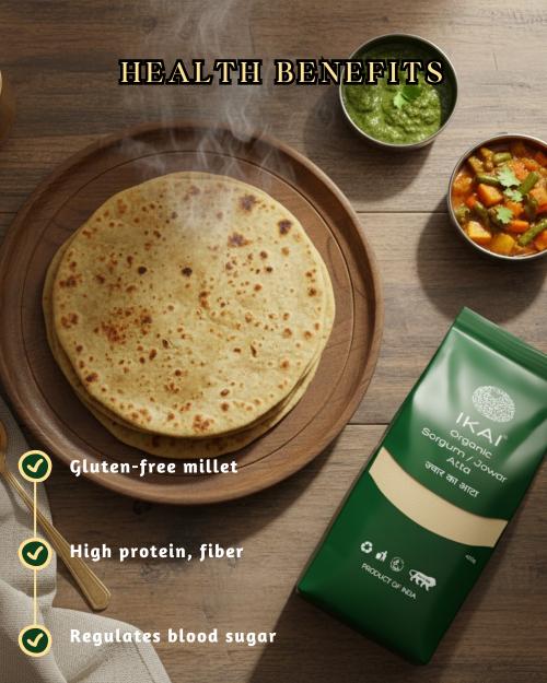 IKAI Organic Sorghum/Jowar Atta - Distacart