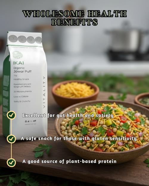 IKAI Organic Jowar Puff (Roasted) - Distacart