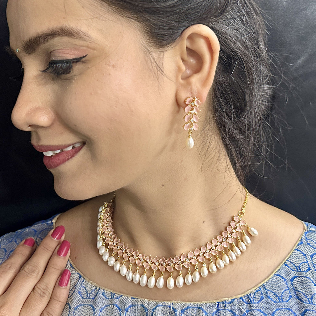 J Pearls Seraphic Sparkle Pearl Necklace Set