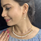 J Pearls Seraphic Sparkle Pearl Necklace Set