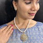 J Pearls Quasar Mystique Pearl Necklace Set