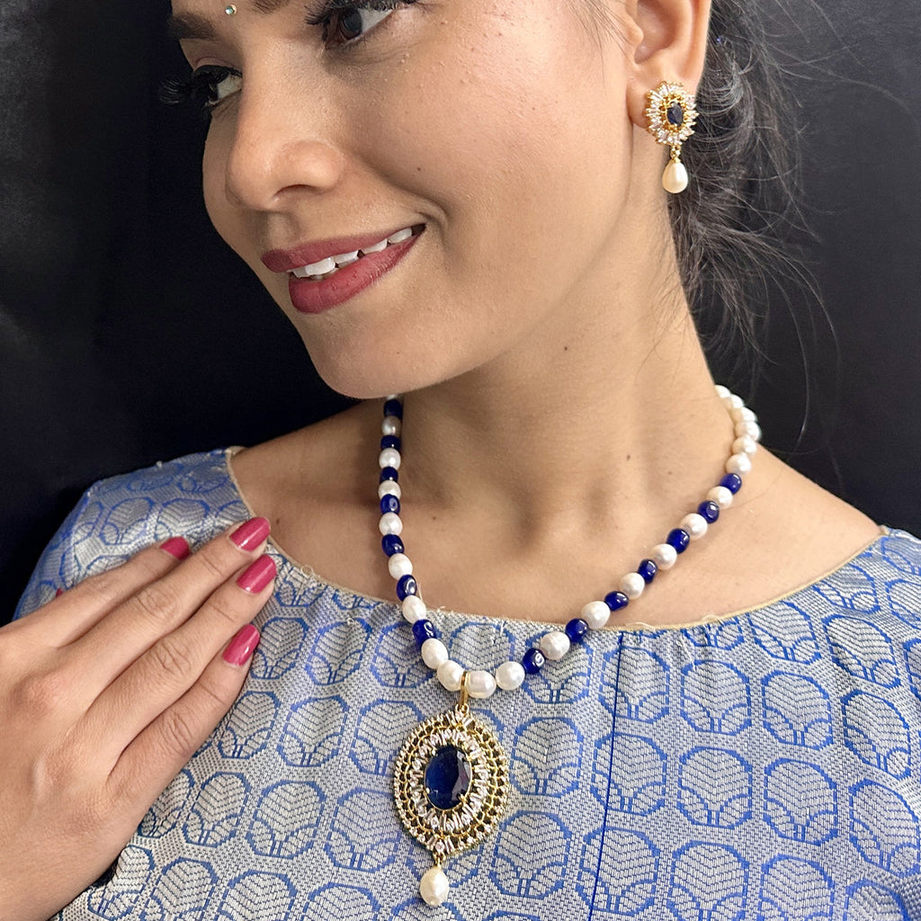 J Pearls Nivan Pearl Necklace Set