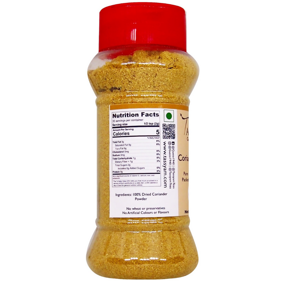 Tassyam Organics Coriander Powder - Distacart