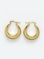 NVR Women Gold Circular Hoop Earrings - Distacart