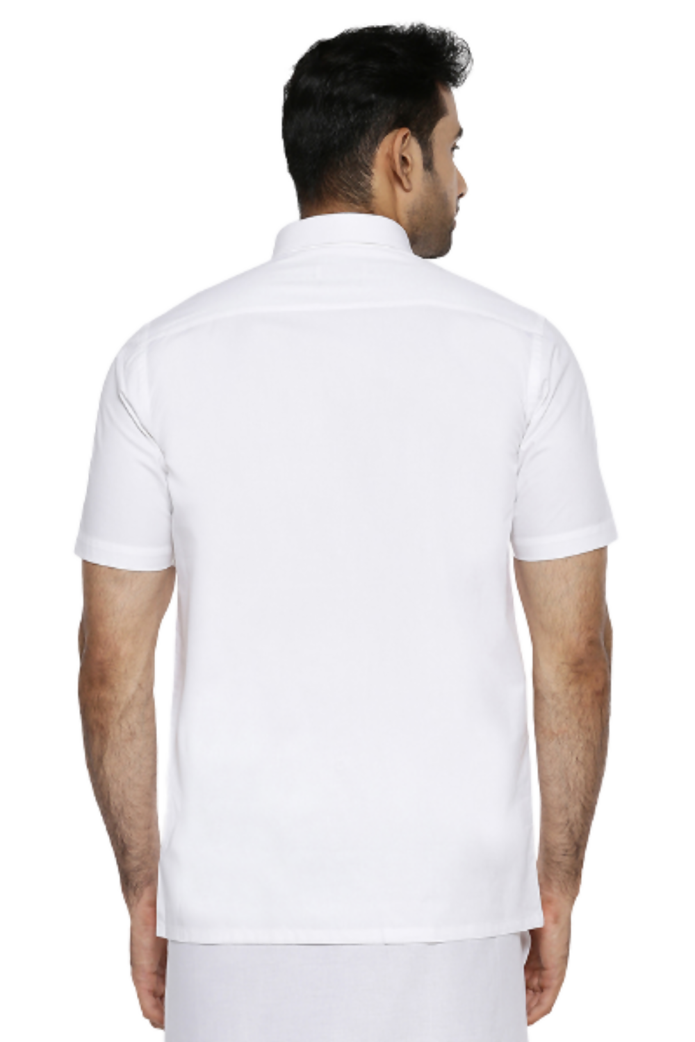 Ramraj Cotton Mens Half Sleeve White Shirt Plus Size - Cool Cotton