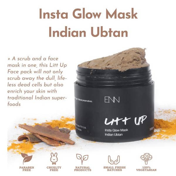 Enn Litt Up Insta Glow Mask Indian Ubtan