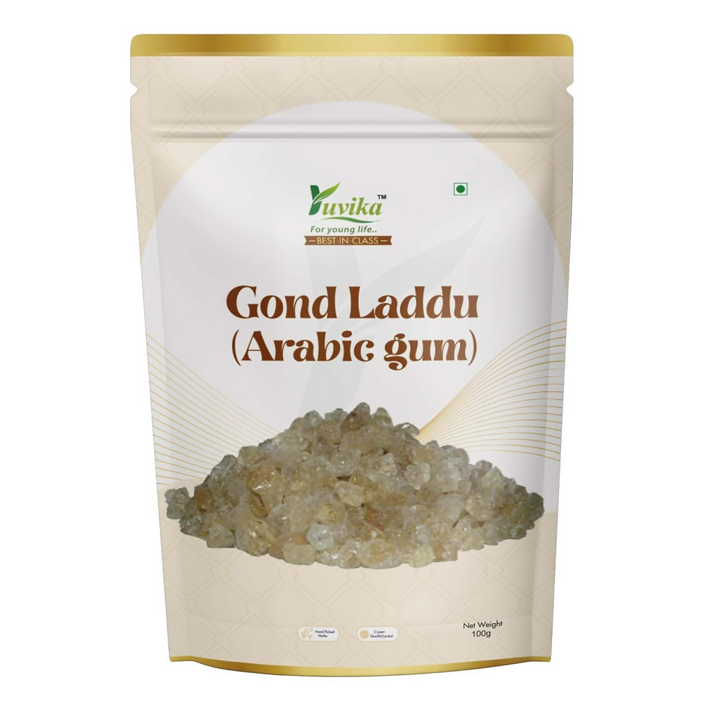 Yuvika Gond Batan - Gond Ladoo - Acacia Arabica Wild - Arabic Gum - Distacart