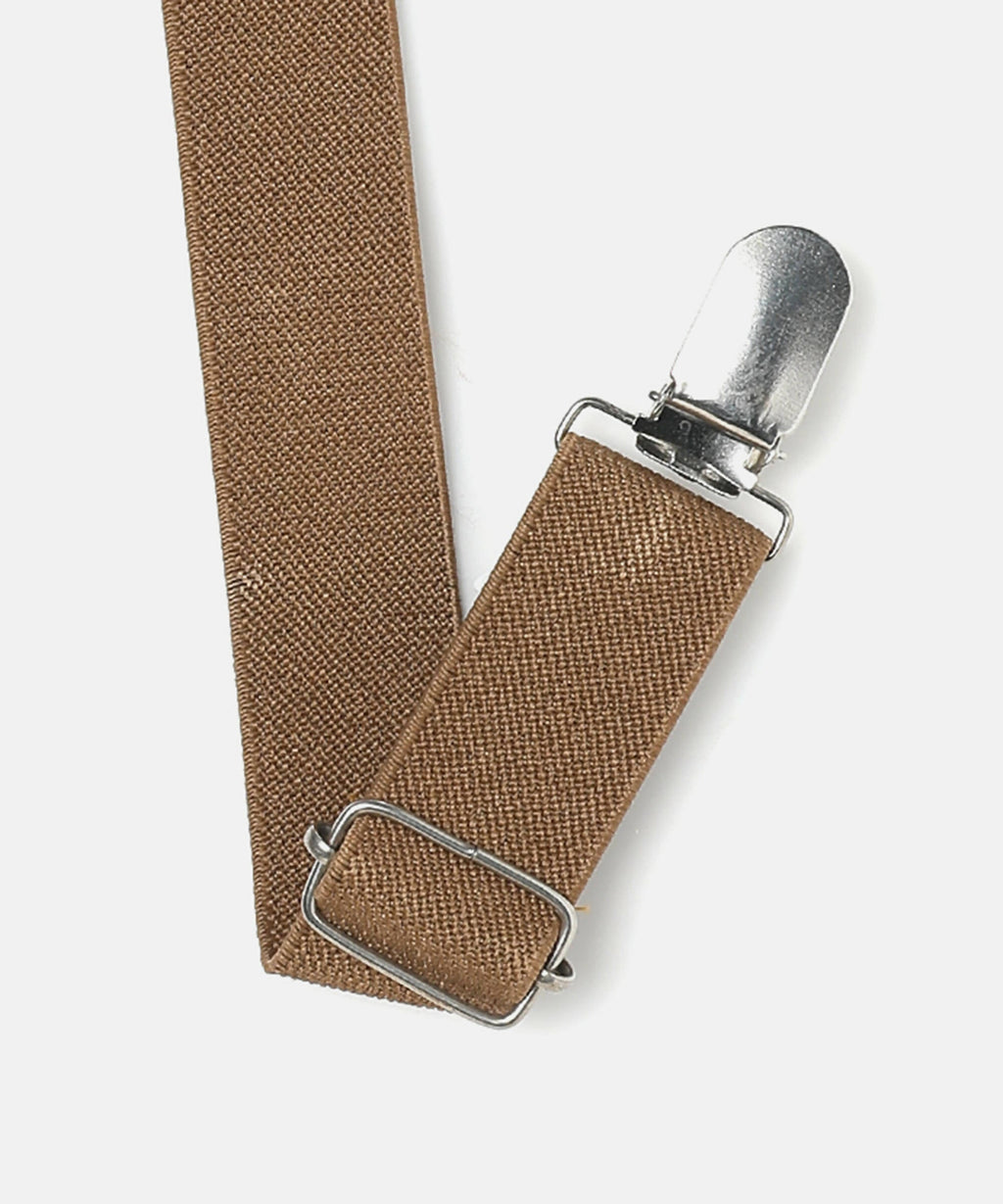 Manet Boys Solid Suspenders - Beige