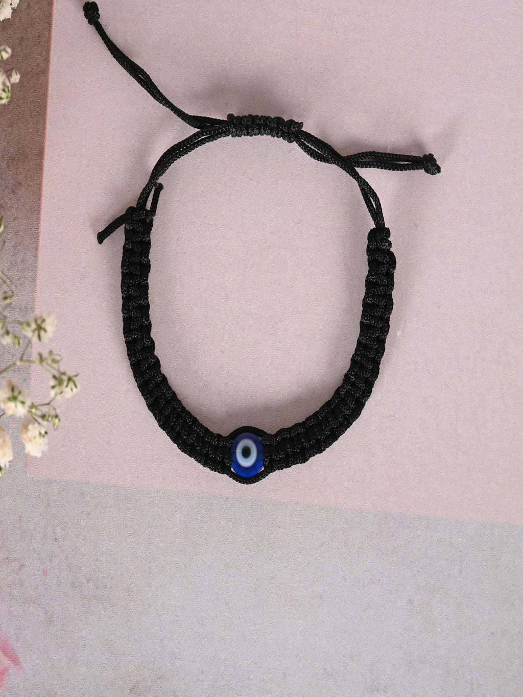 NVR Women & Men Black Evil Eye Rakhi With Roli Chawal - Distacart