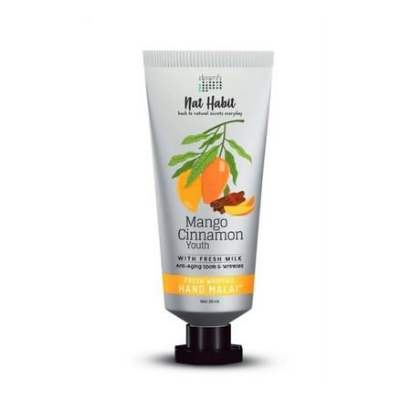 Nat Habit Mango Cinnamon Youth Hand Malai Hand Cream