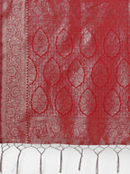 Shree Shyam Fashion Lichi Silk Red Saree - Distacart
