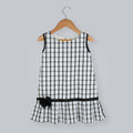 Pink Cow Fashions Box Print Dress With Bow