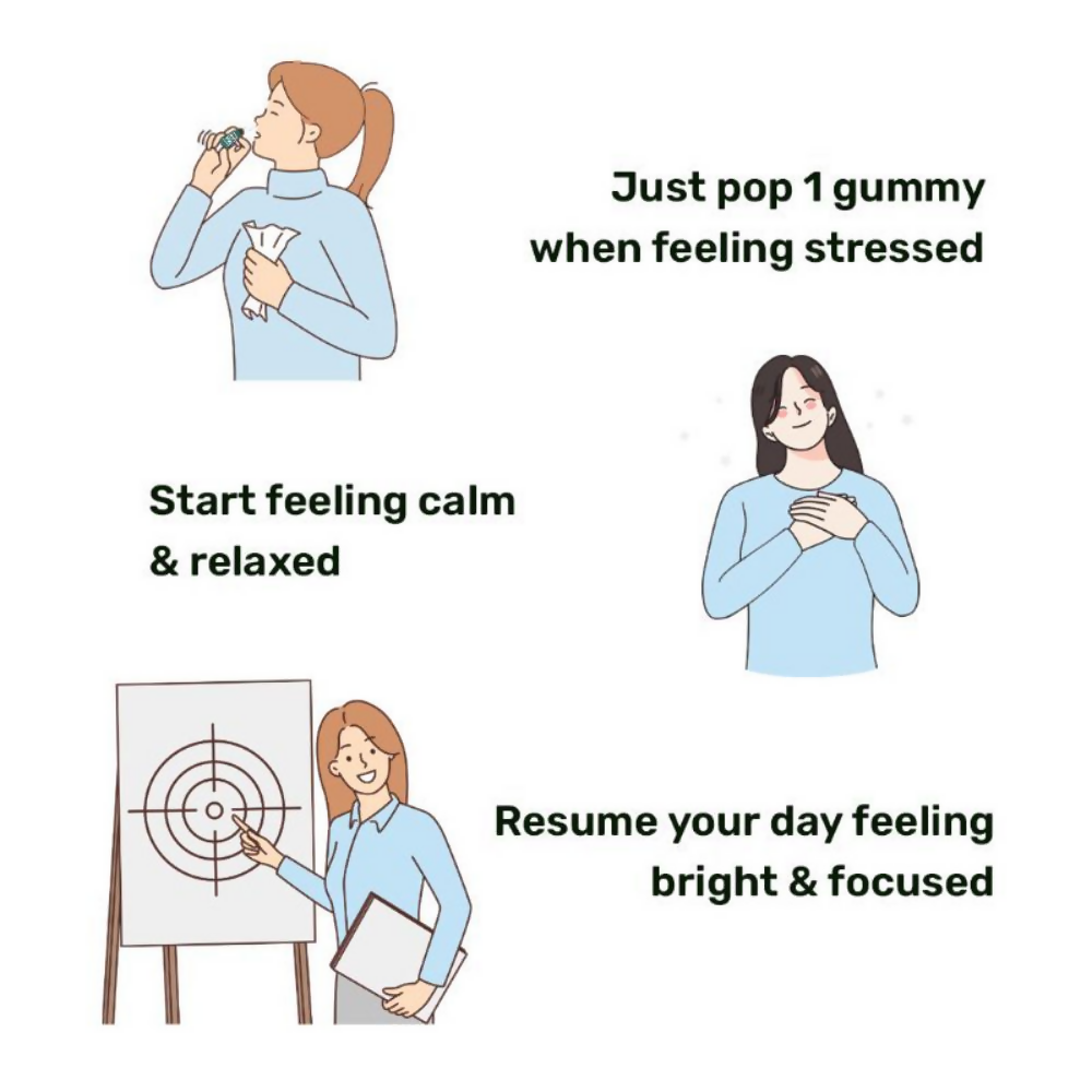 What's Up Wellness Stress & Anxiety Relief Gummies - Strawberry Flavor - Distacart