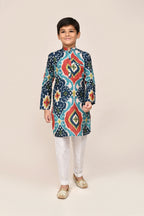 Joban Fashion Pure Cotton Multicolor Kurta With Straight Fit Pant