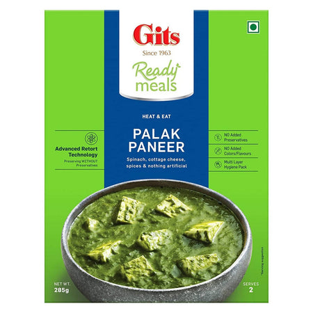 Gits Ready Meals Heat & Eat Palak Paneer