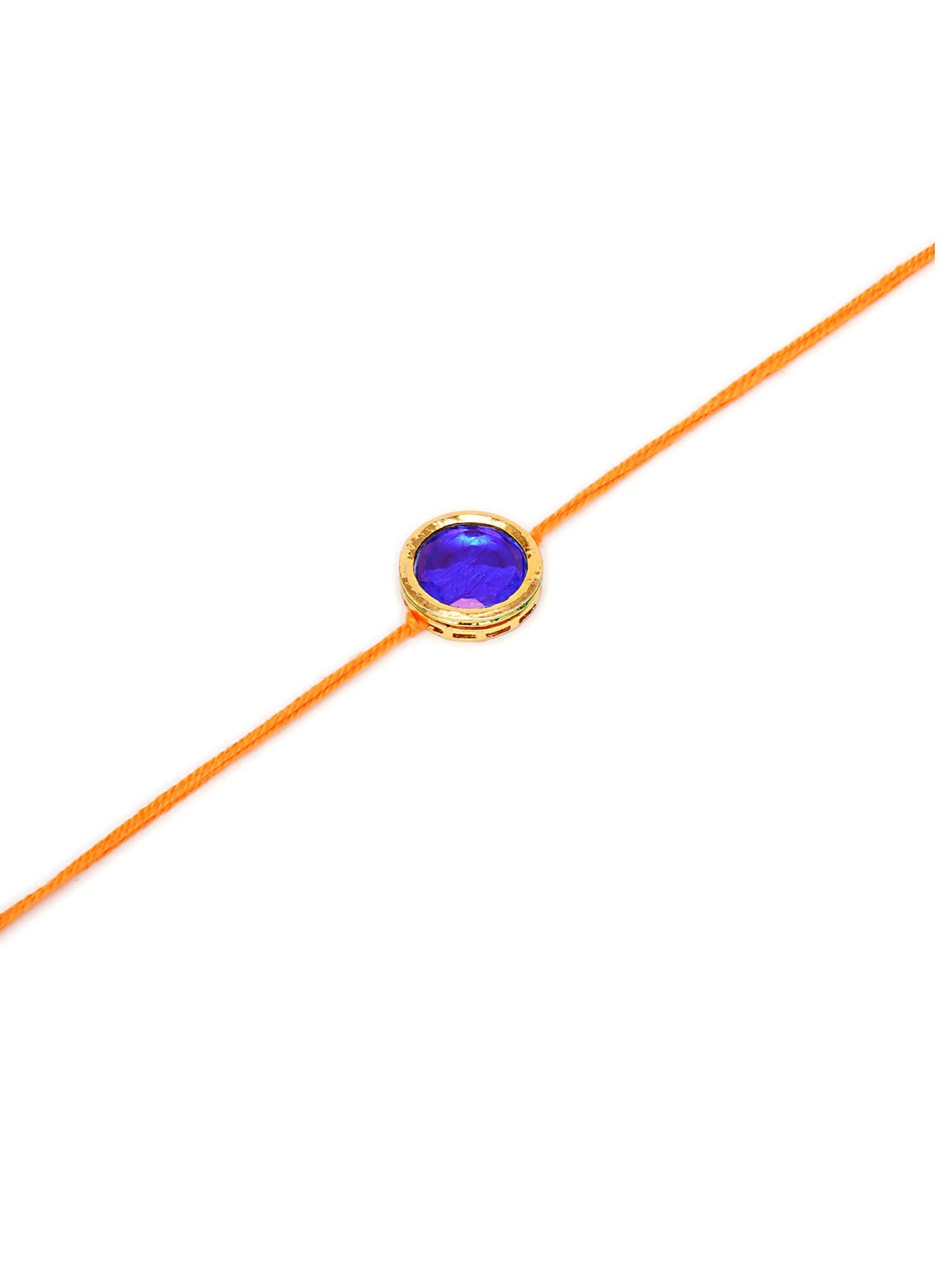 Designer kundan Rakhi - Ruby Raang - Distacart