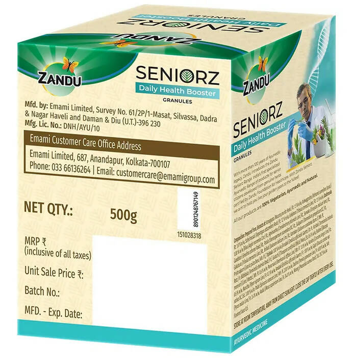 Zandu Seniorz Daily Health Booster Granules - Distacart