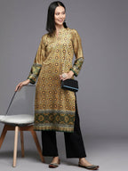 Ahalyaa Women's Traditional wear Kurta - Mustard