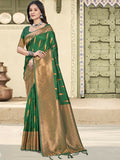 Shree Shyam Fashion Silk Green Saree - Distacart