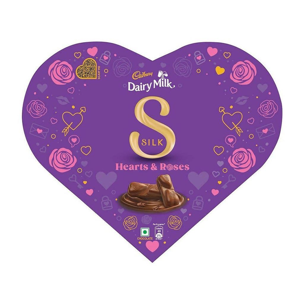 Cadbury Dairy Milk Silk Heart Shaped Valentine's Day Chocolate Gift Box