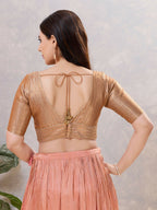 Joban Fashion Women Jacquard Copper Stitched Blouse