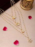 Ruby Raang Gold Kundan Layered Necklace