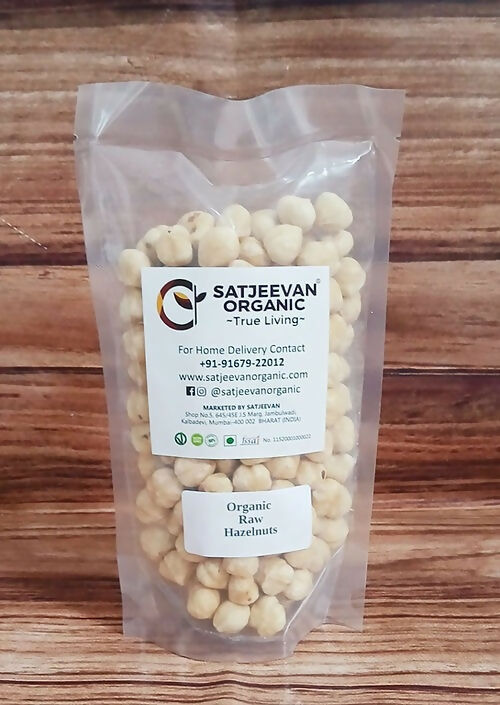 Satjeevan Organic Raw Hazelnuts - Distacart