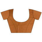 Joban Fashion Orange Banarasi Soft Lichi Silk Checks & Woven Saree - Distacart