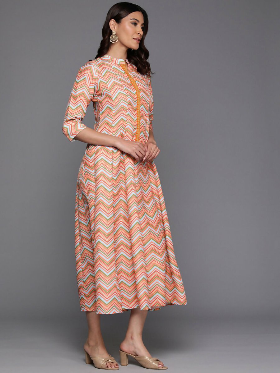 Ahalyaa Women's Traditional wear Ethnic Dress - Multi Color - Distacart