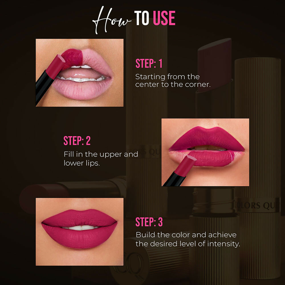 Colors Queen Hold Up Full Day Non Transfer Lipstick - Viciois