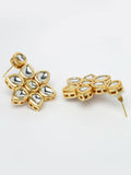 NVR Women's Gold-Plated Kundan 2 Layered Handcrafted Jewellery Sets With Drop Earrings - Distacart