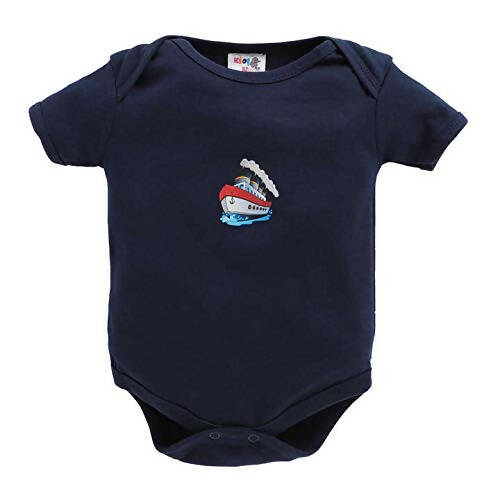 EIO New Born Baby Rompers Body Suits Jump Suit For Boys And Girls - Black