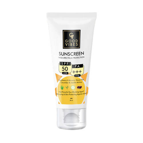 Good Vibes Wide Spectrum Protection Sunscreen with SPF 50 PA +++