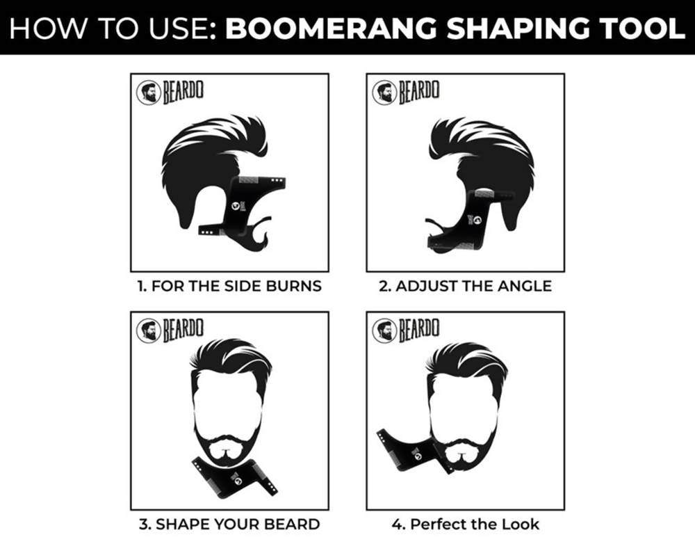 Beardo Boomerang Comb Shaping Tool