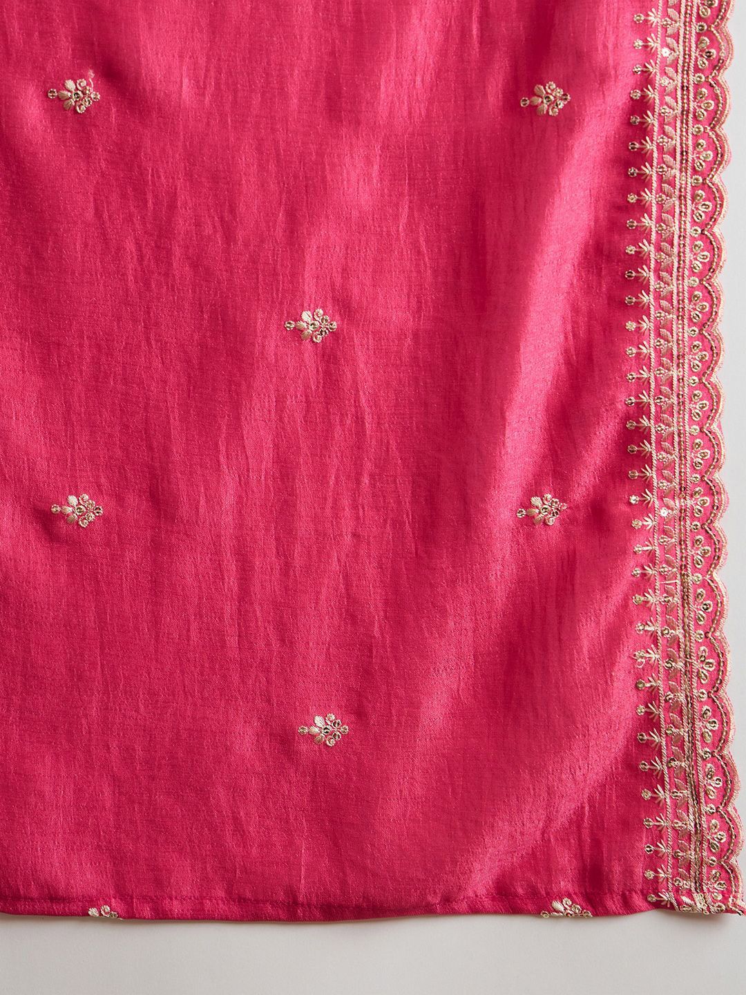 Indo Era Ethnic Motifs Embroidered Thread Work Kurta with Trousers & Dupatta - Distacart