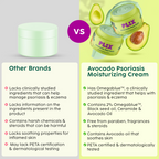 PLIX The Plant Fix Avocado Psoriasis Moisturizing Cream with 2% Omegablue For Dry & Flaky Skin