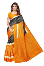 Vamika Mustard Kalamkari With Jhalar Khadi Silk Saree - Distacart