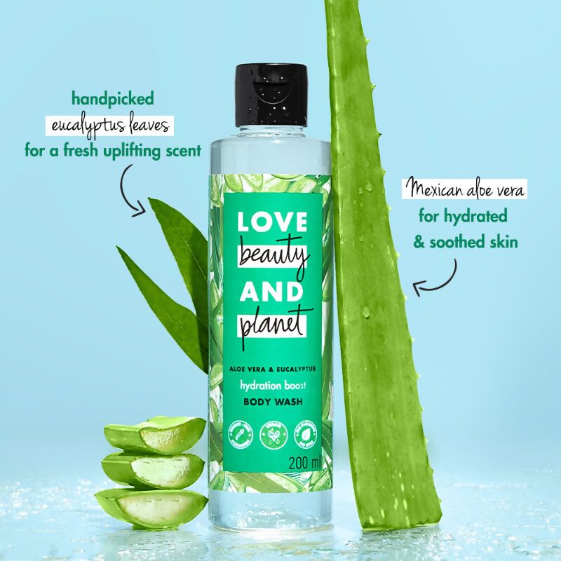 Love Beauty And Planet Aloe Vera & Eucalyptus Refreshing Body Wash - Distacart
