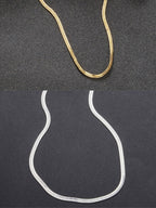 NVR Women's Set of 2 Silver & Gold Rhodium-Plated Minimal Chain