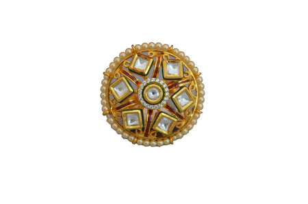 Joban Fashion Women Golden White Finger Ring