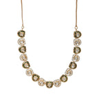 Kundan and Daimond Neckpiece (Gold) - Ruby Raang