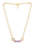Ruby Raang Purple Amethyst Kundan Necklace