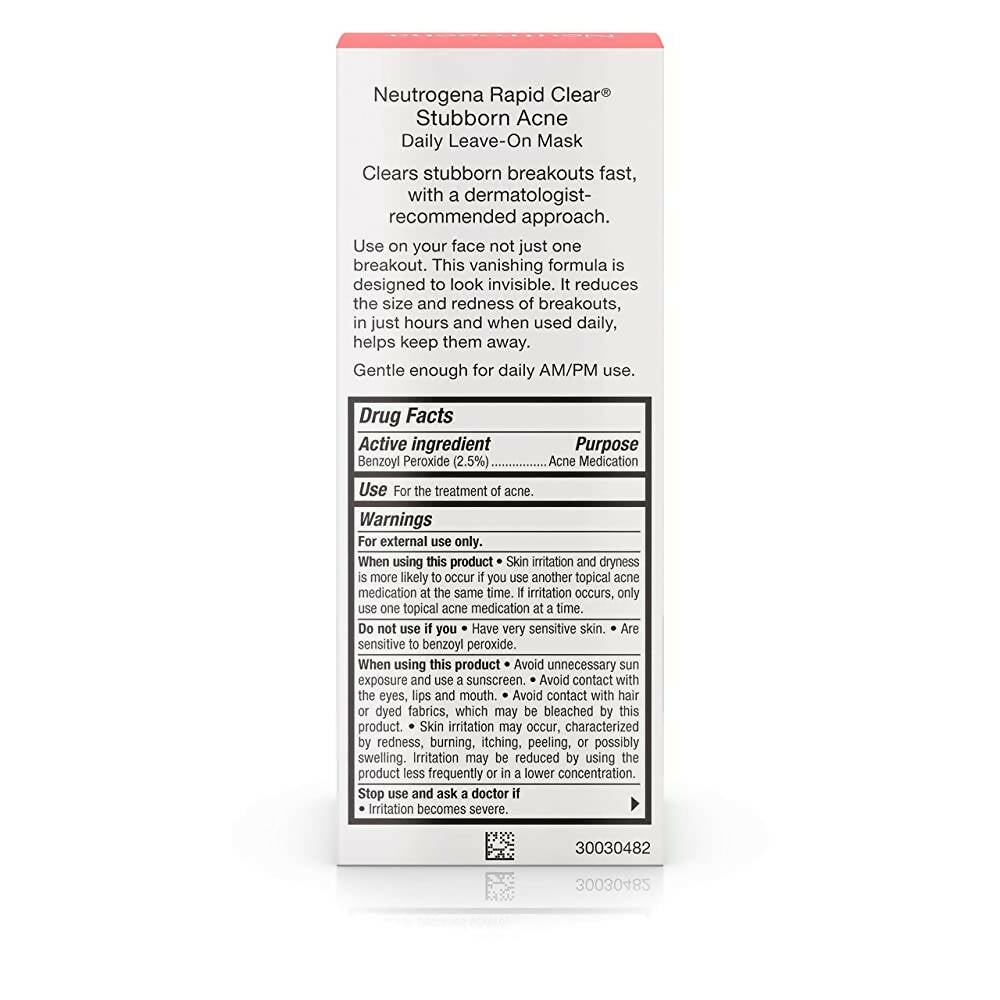 Neutrogena Rapid Clear Stubborn Acne Daily Leave On Mask