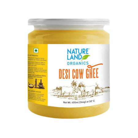 Nature Land Organics  Premium Cow Desi Ghee | Cultured Pure Desi Ghee | Healthy & Organic Cow Ghee