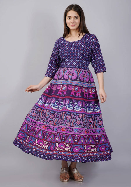 Vamika Multicolor Cotton Printed Party/Casual Wear Kurti (GAM19K)