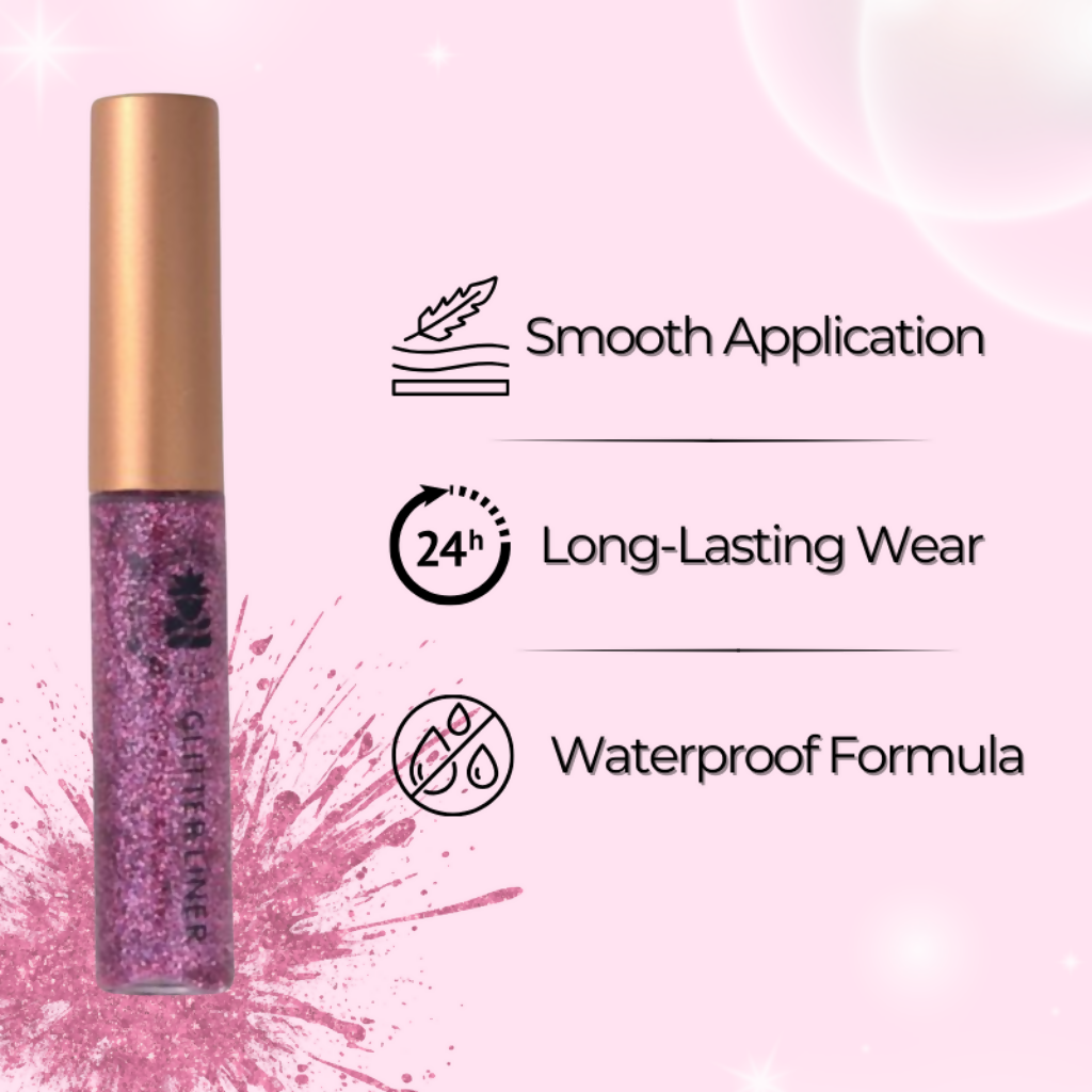BOBI Glitter Eyeliner Pink Diamond Sparkle Finish