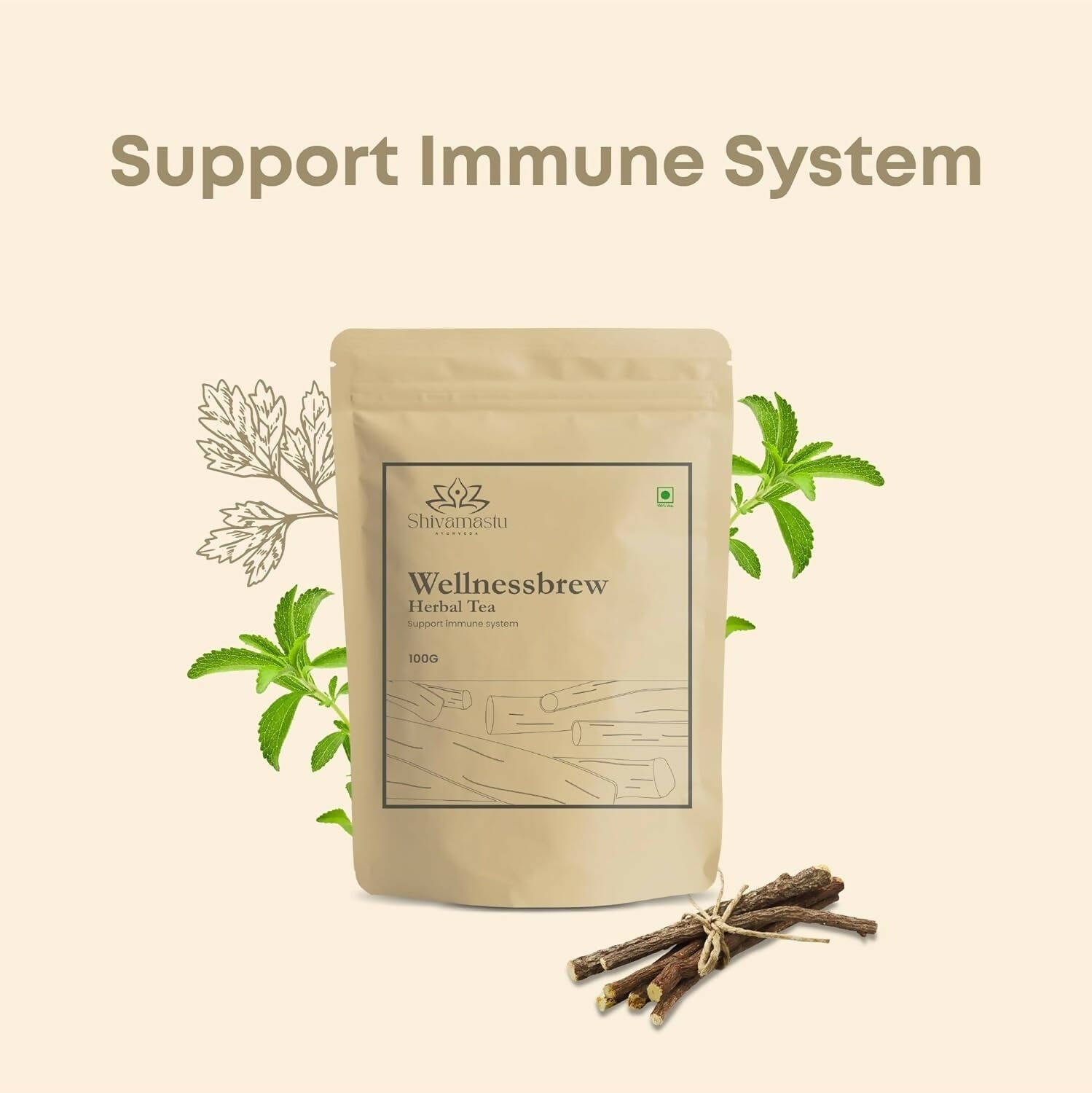 Shivamastu Ayurveda Wellnessbrew Herbal Tea - Distacart