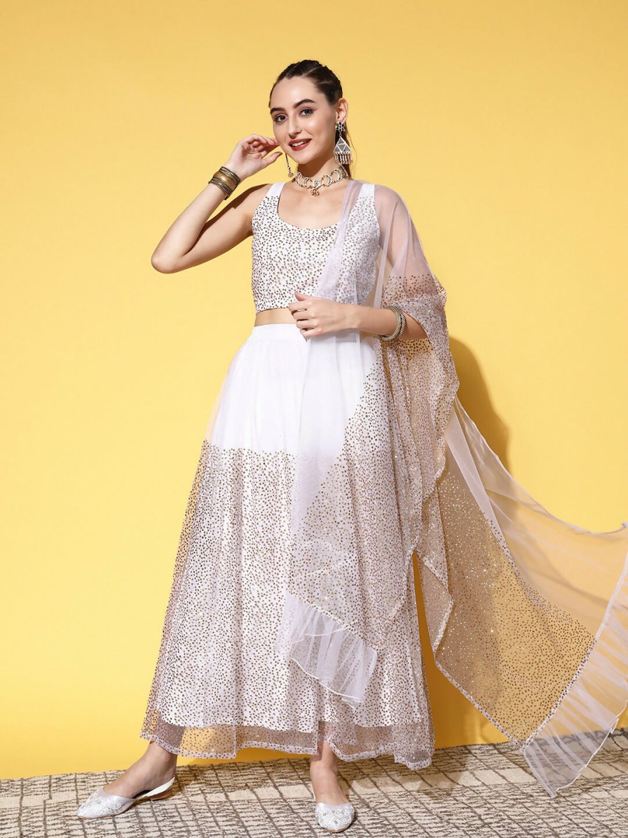Ahalyaa women's wear Traditional wear lehenga choli - White