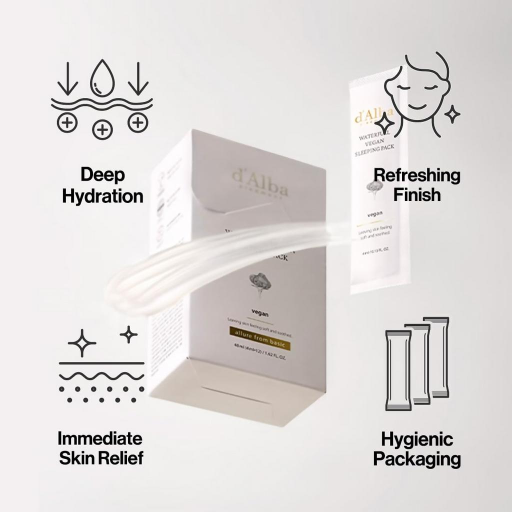 d'Alba Piedmont Italian White Truffle Waterfull Vegan Sleeping Pack