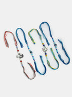 NVR Kids Set of 4 Multicolor Evil Eye & Artificial stone and beads Rakhi With Roli Chawal - Distacart